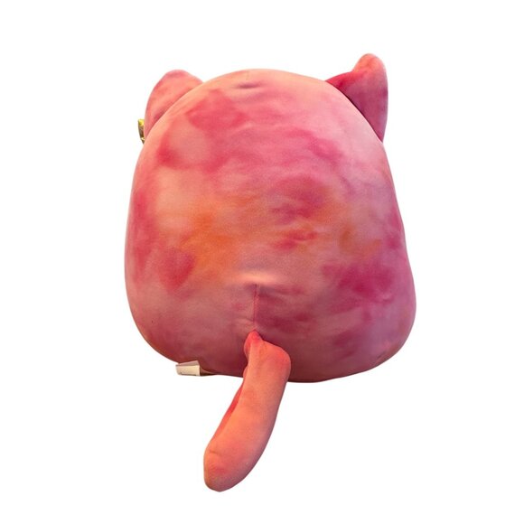 Original Squishmallows Cici The Cat Plush Toy With Bow Pink/Orange Tie-Dye 8" - Picture 3 of 7